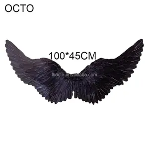 100*45CM White Black Red Pink Adult Large Feather Angel Wings Costumes For More Than 150cm Height