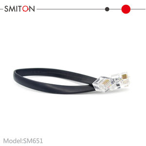 <span class=keywords><strong>Cable</strong></span> Telefónico Plano para Interiores <span class=keywords><strong>de</strong></span> PVC <span class=keywords><strong>de</strong></span> 6 Hilos, <span class=keywords><strong>30</strong></span> AWG, 1 m, con Conector RJ12 <span class=keywords><strong>de</strong></span> 6P6C con Lengüeta Izquierda - Product Image 5