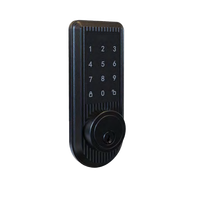 Serrure de porte intelligente électronique en alliage de zinc avec déverrouillage par mot de passe et stockage cloud pour portes en verre, aluminium et bois