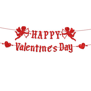 Bandera de papel de cebolla dorada para el Día de San Valentín, suministros de decoración de pasteles de nuevo lanzamiento para decoración de escena de fiesta - Product Image 2