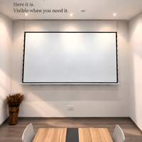 Écran de projection suspendu, écran de projection encastré au plafond, écran de projection motorisé escamotable pour projecteur UST
