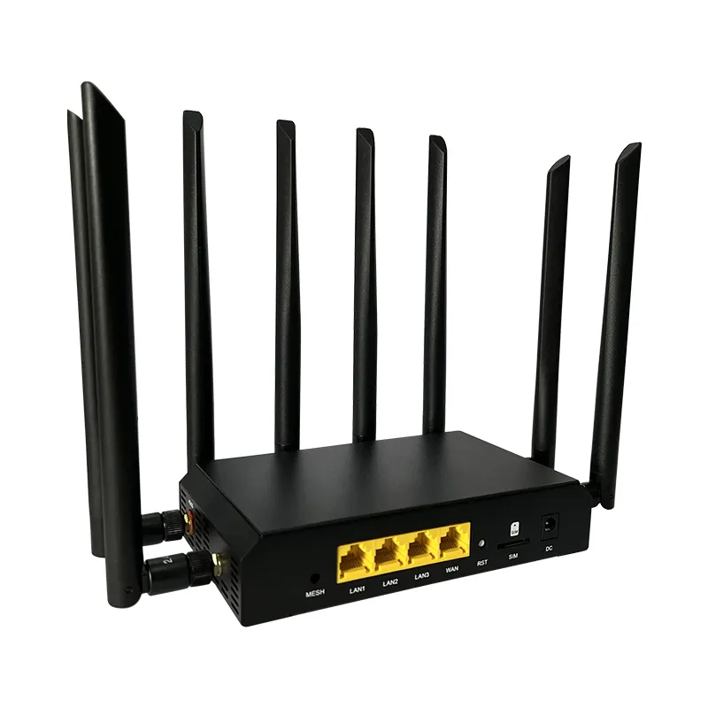 Layanan internet pedesaan 802.11ax openwrt dual band gigabit nirkabel wifi kartu sim wifi6 4g lte modem kartu sim router 5g