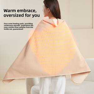 <span class=keywords><strong>Couverture</strong></span> <span class=keywords><strong>chauffante</strong></span> Mydays Tech, rechargeable par USB, lavable, châle chauffant électrique - Product Image 1
