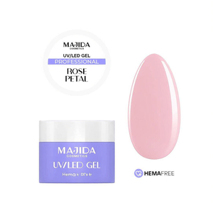 Majida Cosmetics UV LED Gel Rose Petal 15ml Professional <b>Builder</b> Gel Hema Free - Product Image 3