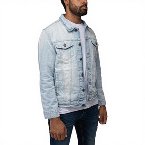 Veste en jean pour homme, formelle, hiver, 100% coton, respirante, imperméable, matière résistante, coupe ajustée, pour les voyages, le quotidien et le streetwear - Product Image 2