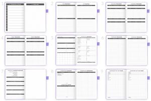 A5 Size Lavender Hardcover Expense Tracker Notebook Budget Planner & <b>Accounts</b> <b>Book</b> Journal - Product Image 2