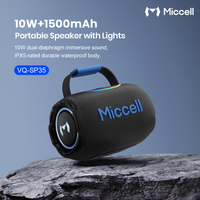 Haut-parleur portable stéréo Miccell en gros avec appairage double TWS, haut-parleur sans fil étanche pour fêtes en extérieur et voyages