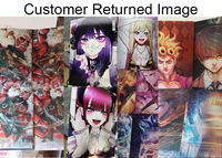 Nouveaux affiches 3D lenticulaires à effet de dessin animé, 3 images en une, affiches mignonnes pour la décoration murale de la maison