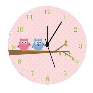 Horloge murale motif coccinelle en bois, pour chambre d'enfant, <span class=keywords><strong>cadeau</strong></span> pour fille - Product Image 3