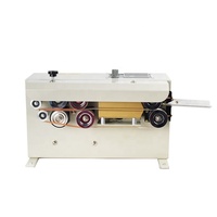 Machine de scellage thermique horizontale automatique FR-550 pour film plastique, scelleuse à bande continue avec convoyeur, type compact pour applications alimentaires