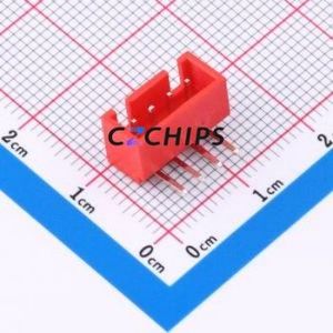 W254110K-4PR2123 Wire-to-Board Pin Header Bent Lead Through Hole,P=2.5mm Connector 1x4P 2.5mm Right Angle Insert XHB - Product Image 1