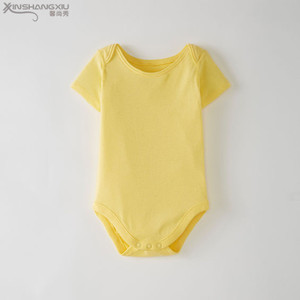 Top baby clothes romper plain one piece's organic cotton soft for baby - Product Image 5