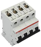 Disjoncteur miniature de type C S204-c100 6kA System Pro M Compact, 4 pôles, capacité de coupure 6 kA, 100 A, 440 V CA S200 (référence 2cds254001r0824)