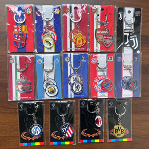 Llavero de Metal Esmaltado Vintage de Lujo al por Mayor, Llavero de Equipo de Fútbol de Moda para Aficionados - Product Image 5