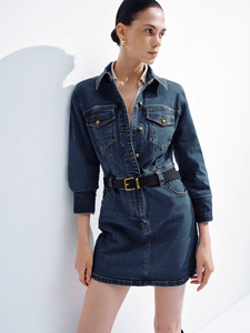 Nuovo <span class=keywords><strong>Abito</strong></span> <span class=keywords><strong>in</strong></span> Denim da <span class=keywords><strong>Donna</strong></span> Primavera Estate 2026, Vestito Sexy Casual Vintage Y2K Elegante Streetwear ad Asciugatura Rapida - Product Image 2