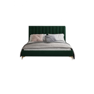 <span class=keywords><strong>Lit</strong></span> en velours avec branches en métal doré, design moderne, élégant, forme Queen Size - Product Image 2