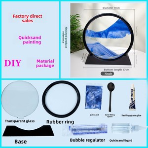 Kit de Material para <span class=keywords><strong>Pintura</strong></span> de Arenas Movedizas, Decoración del Hogar Estilo Chino Hecha a Mano, Vidrio Ordinario Ecológico para Sala de Estar - Product Image 2