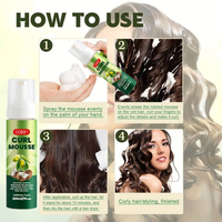 Mousse coiffante pour tresses et perruques, contrôle des frisottis, tenue forte, marque privée
