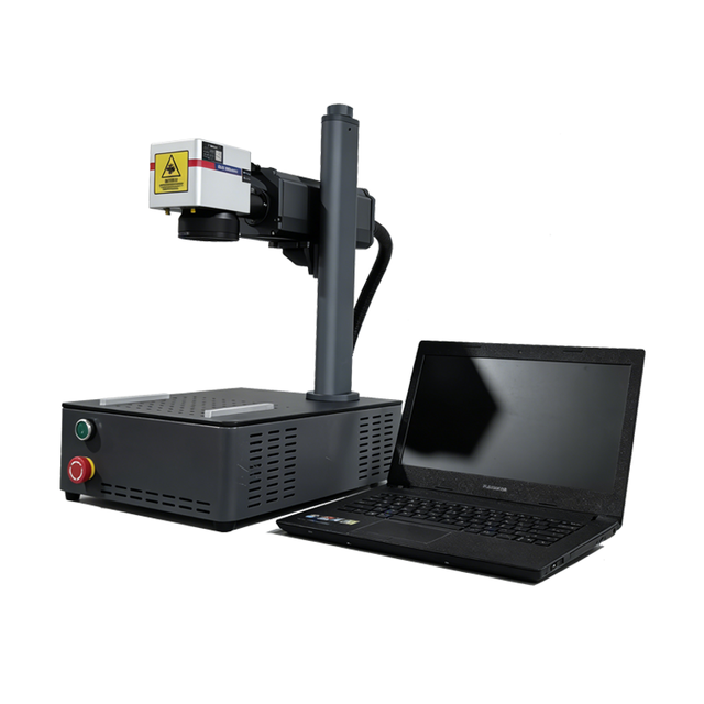 Cheapest Price 20W 30W 50W Portable MiniDesktop Fiber Laser Marking Engraving Machine for Metal Plastic Nameplate Ear Tag Print