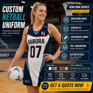 Seragam Netball Custom Label Pribadi, Gaun Seragam Netball Custom untuk Klub Netball - Product Image 4