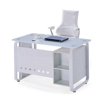 Bureau d'ordinateur en verre, vente en gros d'usine, meuble de bureau, pour personnel de bureau
