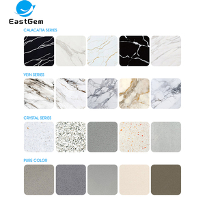 Gốc tĩnh mạch loạt đá thạch anh tấm trắng và vàng chất lượng cao tĩnh mạch loạt đá thạch anh trắng - Product Image 5