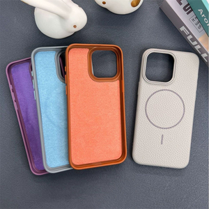 Pour <span class=keywords><strong>Samsung</strong></span> Galaxy A07/A17/A27/A57/S26/S26 Ultra/S26+ Étui de protection magnétique robuste en texture litchi, coque de téléphone en TPU souple - Product Image 2