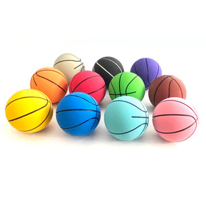 Pelota de Baloncesto de Playa Mini Personalizable de 6 cm, Color Rosa, Pelota Hueca que Rebota, Hecha de Espuma Plástica Resistente - Product Image 1