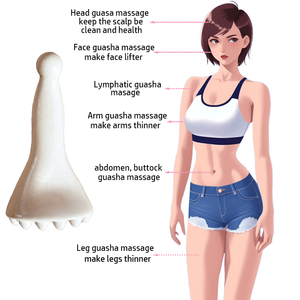 2025 Muscle Fascia Tool Creamic Guasha Tablero de cuerpo completo Masajeador de pies Gua Sha Stones Natural Moon Shape Cup Scraper - Product Image 6