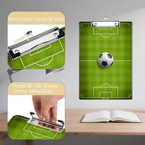 Porte-documents décoratifs double face pour entraîneurs de football, avec peinture couleur, pour enseignants, travailleurs sociaux, étudiants - Fournitures de bureau - Product Image 5