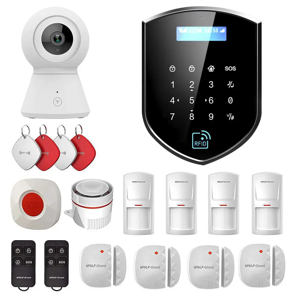 Tuya Smartlife Wifi 4g Alarm Home Security Systems Wifi Gsm Intruder Alarm System Wireless Gsm Power Controller