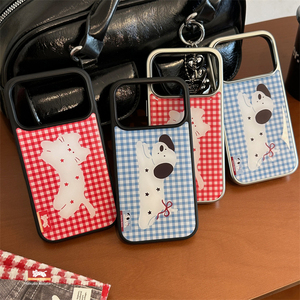 Coques de téléphone pour iPhone 17 Pro Max, 15, 16, 13, 14, motifs de personnages individuels, chats et chiens de dessin animé, adaptées aux coques de téléphone avec gouttes de colle - Product Image 1