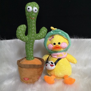 Sprechen & Tanzen Sunny Cactus <span class=keywords><strong>Toy</strong></span> 120-Song Mimicking <span class=keywords><strong>Toy</strong></span> für Baby Repeat Singing 15S Nehmen Sie Ihren Sound Made Plüsch tuch auf - Product Image 3