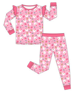 Vente en gros pyjamas en bambou ensemble de pyjamas pour enfants 2 pièces manches longues respirantes et vêtements de nuit pour bébés vêtements pour nouveau-nés et enfants - Product Image 5