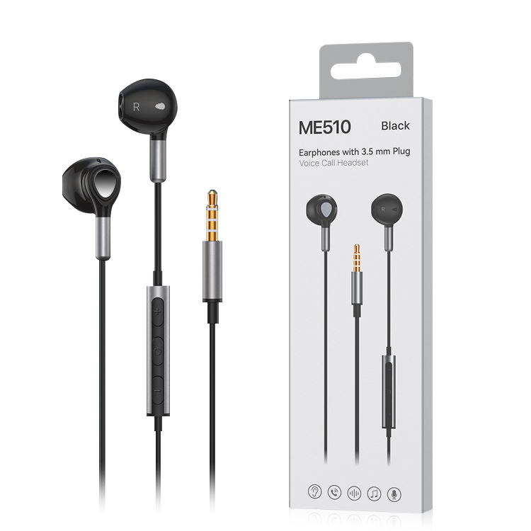 Wired Earphones Handsfree Headphones with Mic Stereo Sound