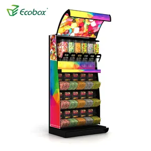 Ecobox lojas de doces fixações e equipamentos de loja de varejo para superfície e loja de resíduos zero