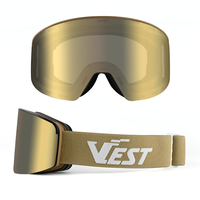 Masque de ski magnétique à lentille cylindrique, anti-buée, protection UV 100%, pour homme et femme, pour snowboard et ski