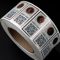 Autocollants d'étiquette personnalisés à code à barres QR à données variables Autocollants à code QR étanches et résistants aux rayures