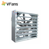 Ventilateur d'extraction mural à entraînement direct VFans en acier galvanisé 220V, puissant ventilateur axial industriel pour entrepôt