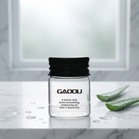 Matériaux en verre de qualité alimentaire, tube en verre, capacité de 12 ml à 110 ml, utilisé pour le stockage de différents produits avec bouchon à vis noir