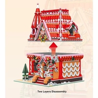 BaKa 33204 MOC Strawberry House City Street View Architecture Blocks Model Kits Birthday Gift for Adults Building Sets