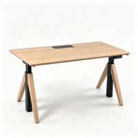 Bureau d'ordinateur réglable en hauteur, table de bureau électrique, poste de travail gaming assis-debout avec cadre de levage à double moteur et mémoire