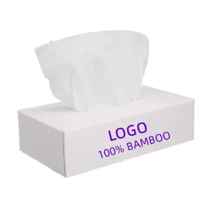 Promotional Customized Box Tissue Bamboo Facial Tissue Home Hotel Table Tissue