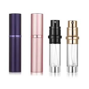 5ml Mini Perfume Atomizer Can Fill Perfume Bottle Travel Size Aluminum Perfume Atomizer Cosmetic Spray Bottle