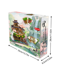 Casa de Muñecas de Madera Hongda L2502Z Fairyland, Casa en Miniatura Tradicional China, Escala 1:24, con Luz <span class=keywords><strong>LED</strong></span> y Cubierta Antipolvo - Product Image 5