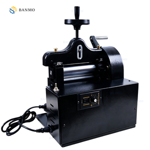 Machine à refendre le cuir électrique BANMO, équipement industriel numérique <span class=keywords><strong>de</strong></span> découpe et d'épluchage 180W 8CM pour chaussures et sacs GL-A2009 - Product Image 3