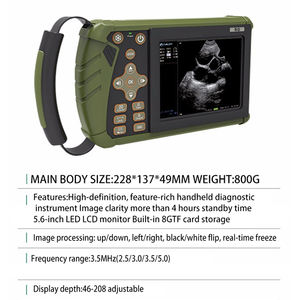 Machine à ultrasons vétérinaire numérique à main Sonde rectale Scanner de grossesse à ultrasons pour chiens chats animaux Diagnostic - Product Image 3