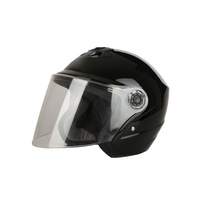 Kathofun — casque de moto de haute qualité, demi-visage, sécurité en ABS noir, nouveau Design