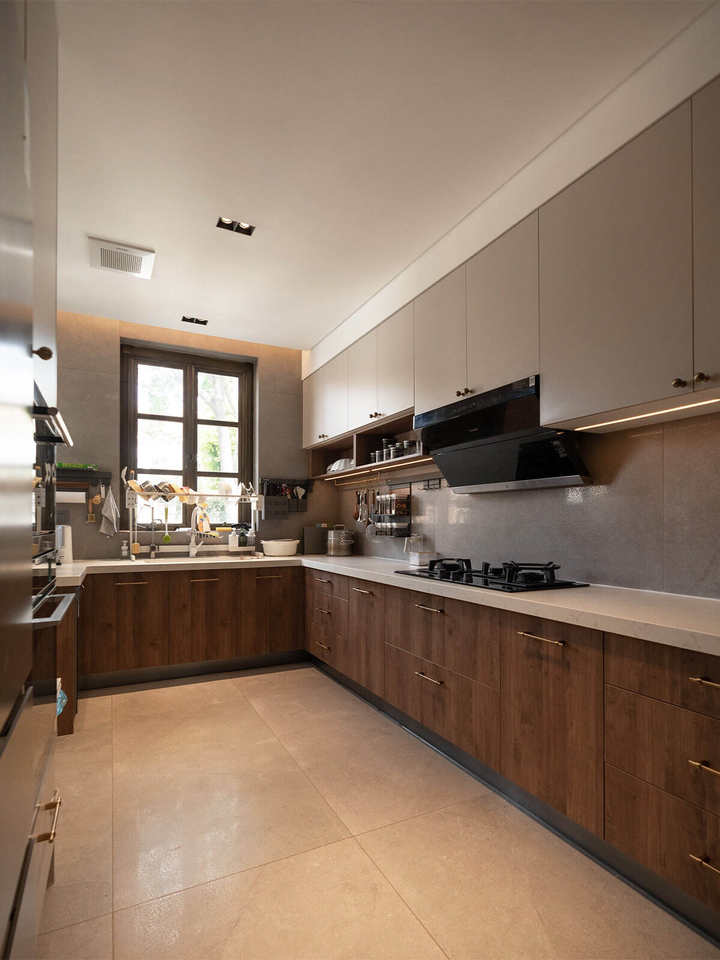 Modern Custom Kitchen Cabinet with Wall Cabinet &amp; Sink Set for Home ...