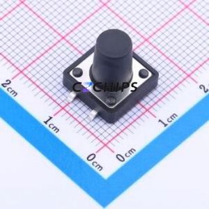 K2-1103SP-Q4SW-04 Tactile Switch SMD-4P,12x12mm Switch 2.5N Vertical Mount 12mm 12mm - Product Image 1
